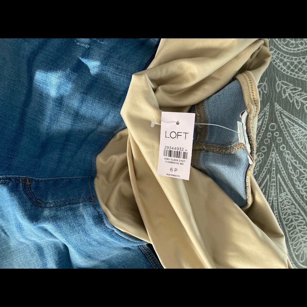 Loft maternity jeans with tags